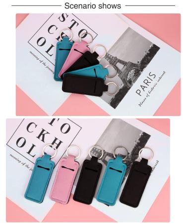 Meiiy Chapstick Holder - 3pcs Lip Balm Sleeve Pouch with Hook for Women - Stocking Stuffers Gift - Buy Online on GoSupps.com