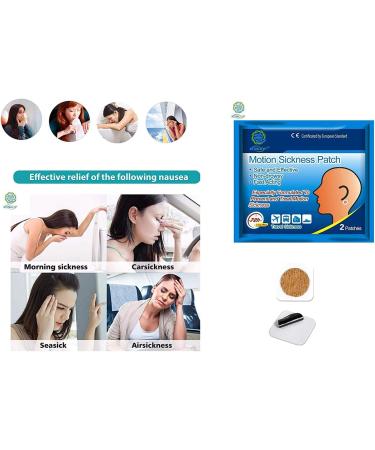 KONGDY Motion Sickness Patches - Anti Nausea Relief for Travel, Car, Sea, Air - CE FDA Certified (10) - Buy Online on GoSupps.com