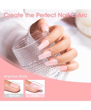 Gellen 18ml Rubber Base Nail Gel Soak off UV LED Base Coat Light Pink Color Gel Nail Polish No Wipe Strengthener Builder Gel Long Lasting Shine & Repair Base Coat Pink With Glitter - Buy Online on GoSupps.com