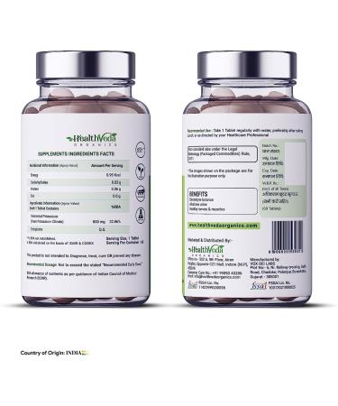 Potassium Citrate 800mg (60 Veg Tablets) - Natural Herbal Supplement with Zero Side Effects | shopmore01 - Buy Online on GoSupps.com