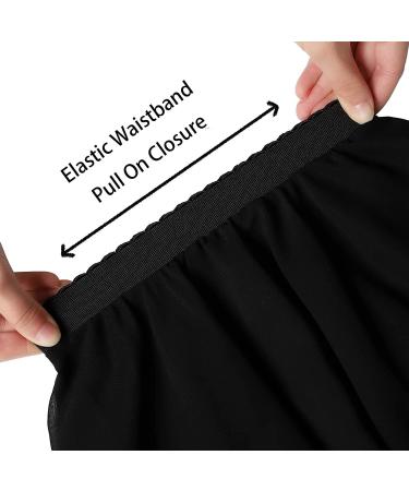 Wanlvhu Sheer Chiffon Ballet Wrap Skirt for Girls Women - Black, Small - Buy Online on GoSupps.com