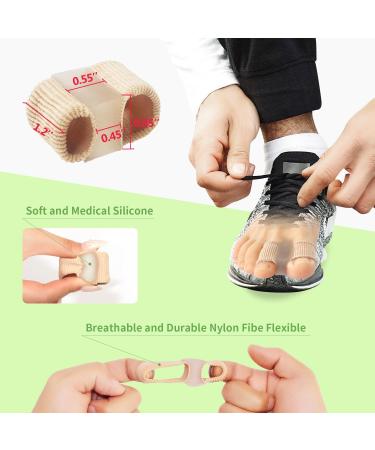 Gel Bunion Toe Separators | Silicone Spacers for Overlapping Toes | Breathable Foot Pain Relief for Men & Women - Buy Online on GoSupps.com