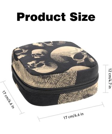 Hand-Drawn Women's Binding Bags | Menstrual Pad & Cup Pockets - Stylish & Portable for All Ages - Buy Online on GoSupps.com