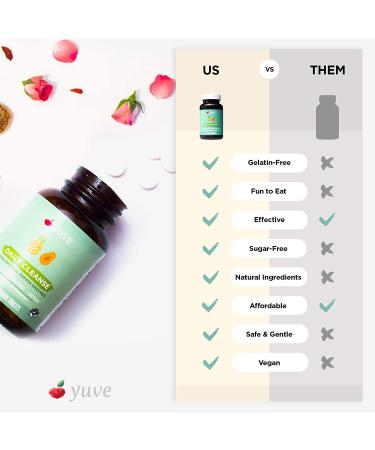 Yuve Natural Papaya Digestive Enzymes - Vegan, 90ct Chewable Candies for Better Digestion & Gut Health - Buy Online on GoSupps.com