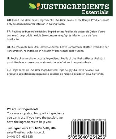 JustIngredients Essential Bearberry Leaves Common Bear Grape 250 g - Pack of 3 - Buy Online on GoSupps.com