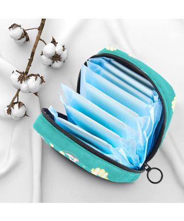 Stylish Menstrual Pad Bag with Zipper - Ladies Napkin Pouch & Tampons Collection Bag for Women & Girls (Compass Anchor) - Buy Online on GoSupps.com