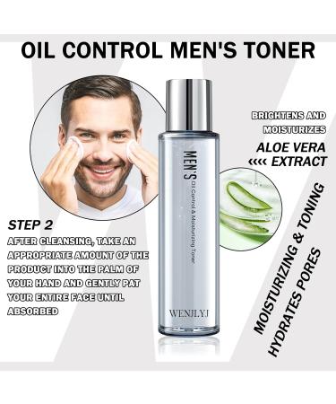 Men's Skin Care Kit - Hydrating Facial Care Gift Set | Moisturizing Toner Face Wash & Lotion for Long-Lasting Oil Control - Buy Online on GoSupps.com