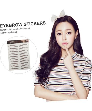 SKISUNO 9 Sheets Waterproof Eyebrow Stickers Natural Eyebrow Stickers Eyebrow Tattoos Stickers Artificial 6d - Buy Online on GoSupps.com