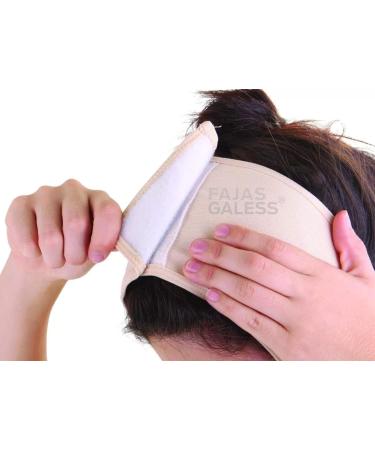 Face Mask Lifting Anti-Sagging Double Chin Reducer Cheek Neck Slimming Belt - Beige - Buy Online on GoSupps.com