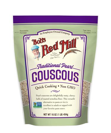 Bob's Red Mill Traditional Pearl Couscous 16 oz (Pack of 4) - Authentic Mediterranean Grain - Buy Online on GoSupps.com