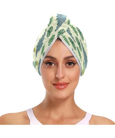 Dinosaur Cartoon Dry Hair Cap Set - 2 Piece Quick Drying Towel & Button Headband | Super Absorbent & Soft Comfort - Perfect for Kids & Adults - Buy Online on GoSupps.com