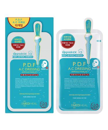 Mediheal P.D.F AC-Dressing Ampoule Mask EX. 10Pack - Acne-Prone Skin Relief & Redness Calming for Oily Skin - Buy Online on GoSupps.com