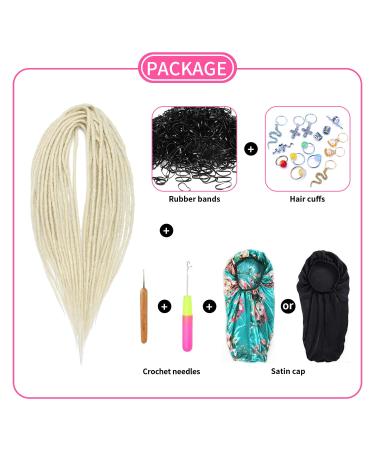 Buy DSoar 24 Double Ended Synthetic Dreadlocks - 10 Strands Soft Braided Extensions for Hip-Hop & Reggae Style - 613# - International Shipping - Buy Online on GoSupps.com