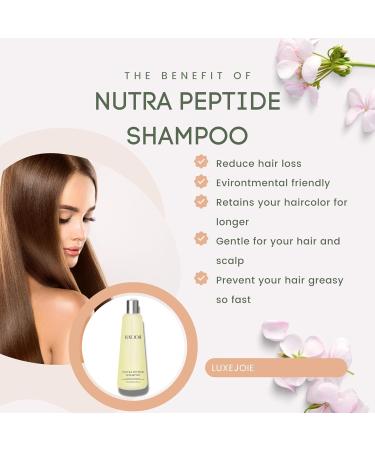 LuxeJoie Nutra Peptide Shampoo 8 oz | Premium Hair Care Products for All Hair Types - Shop Internationally - Buy Online on GoSupps.com