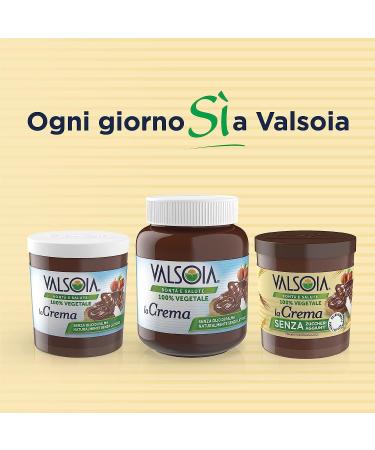 Italian Gourmet E.R. Valsoia Set of 6 Plant-Based Creams with Cocoa and Oats 100% Plant-Based Gluten-Free Palm Oil-Free Lactose-Free 200g + Italian Gourmet Polpa 400g - Buy Online on GoSupps.com