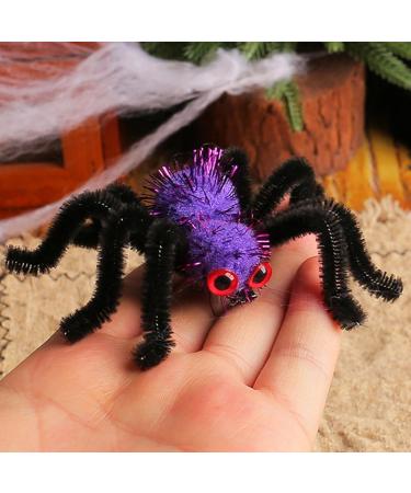 Spider Hairpins - Hair Styling Spider Pins for Halloween Spider Barrettes Halloween Hair Accessories for Family Friends Women Purple - Buy Online on GoSupps.com