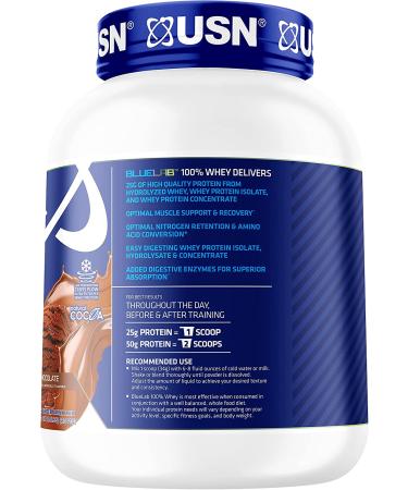 USN BlueLab 100% Whey Protein Powder Molten Chocolate - Keto Friendly, Low Carb & Calorie - 4.5lb Pack | B01LCWIJJ8 - Buy Online on GoSupps.com