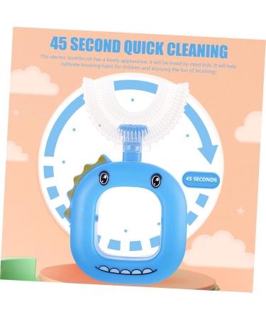 Partykindom 8 STK U-Shaped Children's Toothbrush Set - Giraffe Handwear Accessories for Full Mouth Cleaning & Facial Washing - Buy Online on GoSupps.com