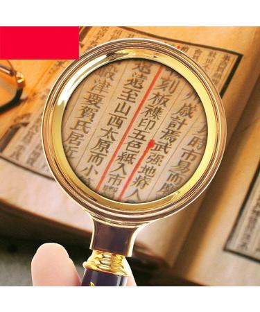 Hd Magnifier 10 Times Handheld Magnifier Dragon Pattern Metal Handle Old Reading Mirror 20 Optical Magnifier 3 Time 16.5X8X16Cm Microscope Optical Lenses Protect Vision Without Hurting Eyes Lofty - Buy Online on GoSupps.com