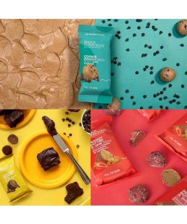 SNACK CONSCIOUS Variety Pack Protein Bites 12 x 45g Peanut Butter Cookie Dough Chocolate Brownie Peanut Butter and Jam Plant Based Gluten Free Vegan Non-GMO Made in Canada - Buy Online on GoSupps.com