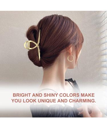 Four Large Metal Hair Clips Retro Anti-Slip Lightweight Fixed Metal Grabber Shark Clip Hair Styling Accessories for Different Hairstyles for Ladies and Girls - Buy Online on GoSupps.com