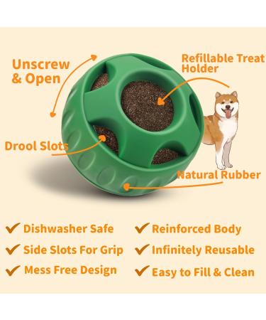 Schleckball Dogs: Interactive Slip Ball & Refillable Treats | Long-lasting Dog Toys & Easy to Clean Pupsicle - Buy Online on GoSupps.com
