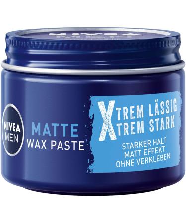 Nivea men matte wax paste (75 ml) hair wax for effortlessly casual matt look with strong hold matt hair wax gives texture and structure - Buy Online on GoSupps.com