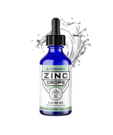 Liquid Zinc Drops - Ionic Zinc Sulfate - 2oz - 30 Servings (1 Month Supply) - Organic Non-GMO Vegan - Daily Immune Support for Adults and Kids 2.03 Fl Oz (Pack of 1)