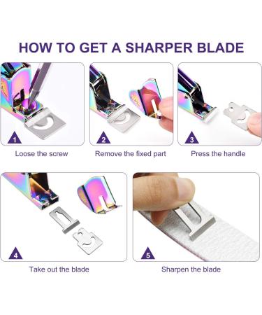Nail Clippers for Acrylic Nails INFILILA Acrylic Nail Clippers Professional Adjustable Nail Tip Cutter Stainless Steel Acrylic Nail Trimmer Manicure Pedicure Sharp Rustproof Salon and Home DIY Rainbow - Buy Online on GoSupps.com