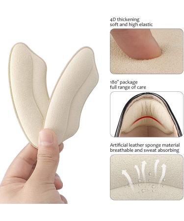 Heel Grips Liner Cushions Inserts - Prevent Heel Slipping and Blisters - 4 Pairs - Buy Online on GoSupps.com