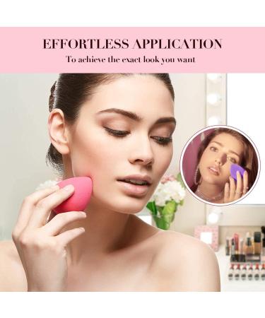 Set of 4 Non-Latex Multi-Colored Makeup Blender Sponges for Cream, Powder, and Liquid Foundation - Buy Online on GoSupps.com