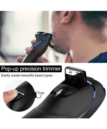 Hatteker Electric Shaver for Men - Cordless Rotary Razor with Pop-up Trimmer - Buy Online on GoSupps.com