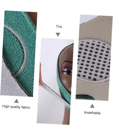 WOONEKY 1pc Thin Face Belt Face Lifting Belt Lift Mask Tightening Band Strap Graphene Green 60X10.5X1cm Green - Buy Online on GoSupps.com