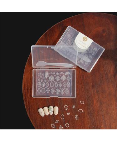 MCAORI 3D Nail Art Mold with Variety of Patterns Template Carving Sticker Stencil Tools Creative Stunning Nail Decorations - Buy Online on GoSupps.com