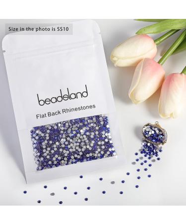 Beadsland 1440 PC Sapphire Blue Flat Back Rhinestones for Nails - SS10 (2.7-2.8mm) Nail Crystals - Buy Online on GoSupps.com