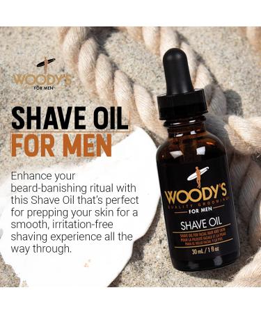 Woody's Shave Oil 1-Pack - Men's Pre-shave Base Oil - Buy Online on GoSupps.com