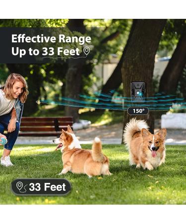 Queenmew Anti Bell Device for Dogs - 3 Modes Ultrasound Bark Control 33ft Range IPX4 Waterproof - Effective Training for Large & Small Dogs Indoors & Outdoors - Buy Online on GoSupps.com