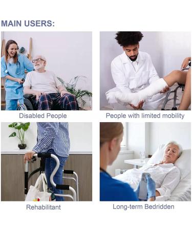 XJFLLXW 31.5 Inch Lift Belt Transfer Sling for Elderly & Disabled - Safe Standing Aid Wheelchair Lift Belt for Patient Care - Buy Online on GoSupps.com