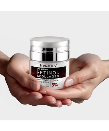 TruLook Retinol and Collagen Moisturizer Face Cream with Hyaluronic acid Day and Night 1.7 Fl Oz - Buy Online on GoSupps.com