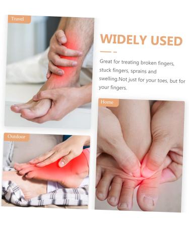 Silicone Toe Separator Set - 4 Pairs Thumb Protector for Big Toe Joint, Hallux Valgus, Hammer Toe - Portable Spacer with Silica Gel Skin Color - 7x3.5cm - Buy Online on GoSupps.com