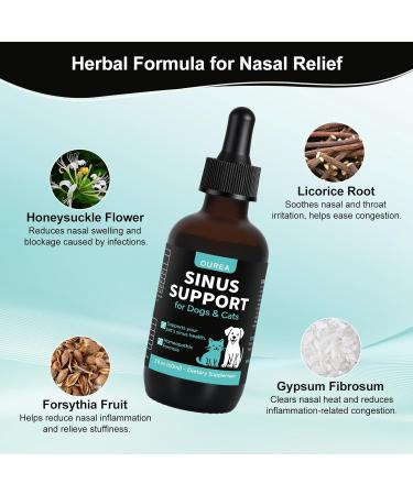 Nasal Health Support Drops for Cats & Dogs Pet Sinus & Respiratory Comfort Supplement Helps Maintain Clear Breathing Supports Seasonal Wellness & Immune Function - Buy Online on GoSupps.com