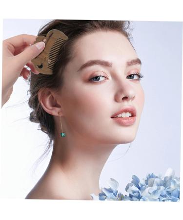 Ultechnovo Green Sandalwood Scalp Massage Comb & Hairdressing Tool | Eco-Friendly Hair Gel Comb for Ultimate Relaxation - Buy Online on GoSupps.com