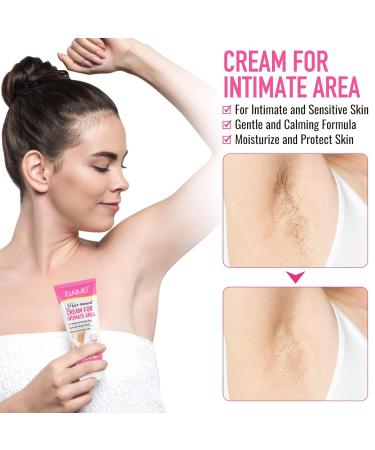 Intimate Hair Removal Cream - Gentle & Effective for Arms Legs Underarms & More | All Skin Types - Buy Online on GoSupps.com
