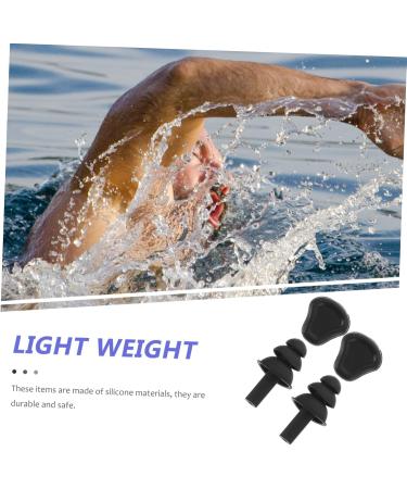 FRCOLOR Silicone Earbuds for Swimming & Sleeping - Noise Reducing Waterproof Travel-Friendly | 2 Pairs Light Grey - Buy Online on GoSupps.com