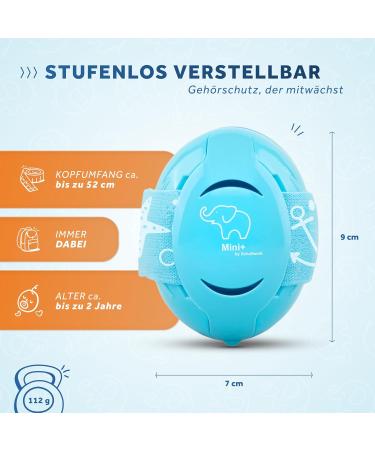 Schallwerk Mini+ Baby Hearing Protection - High-Quality Noise Protection Headphones for Children & Babies - Ideal for Everyday & Events - Turquoise - Buy Online on GoSupps.com