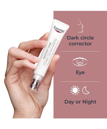 Eucerin Radiant Tone Eye Cream Dark Circle Corrector Eye Brightening Cream with Thiamidol and Hyaluronic Acid Helps Reduce the Look of Eye Puffiness 0.5 Oz Tube - Buy Online on GoSupps.com