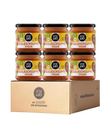 Little Lunch Organic Goulash Soup Vegan | Meat alternative | Veganuary | No added sugar | No artificial additives | 6 x 350g