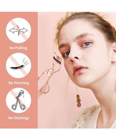 Eyelash Curlers Set - Regular & Mini Precision with Separator Comb 4 Refills & Wand | Rose Gold Beauty Essentials - Buy Online on GoSupps.com