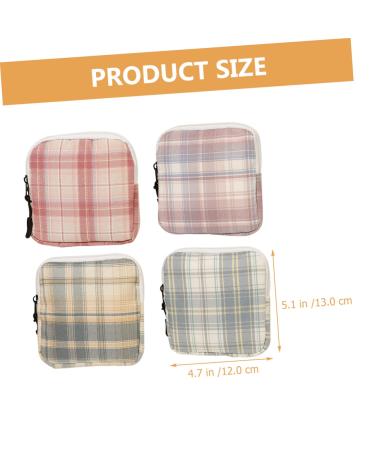 Ultechnovo Mini Storage Bags - 4 Pack | Ideal for Breastfeeding Inserts & Organizing | Compact & Stylish Cotton Zipper Pouches - Buy Online on GoSupps.com