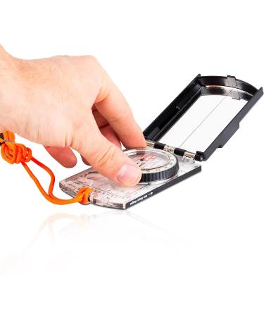 Sun Company ProSight Sighting Map Compass - Lightweight Orienteering Baseplate Compass for Hiking, Backpacking, and Survival Navigation with Declination Adjustment | Professional Grade - Buy Online on GoSupps.com